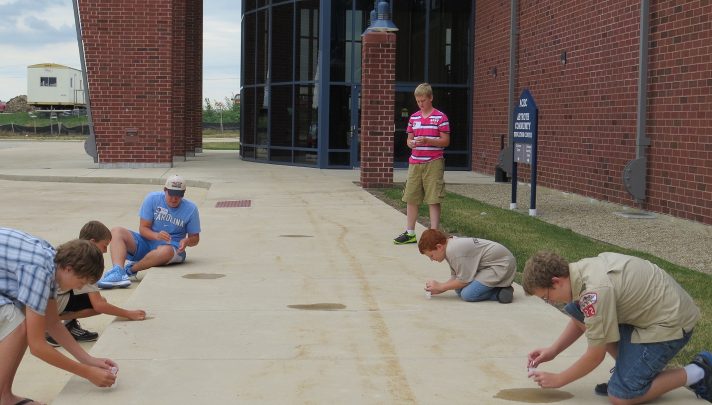 Boy Scouts with Alka Seltzer Rockets