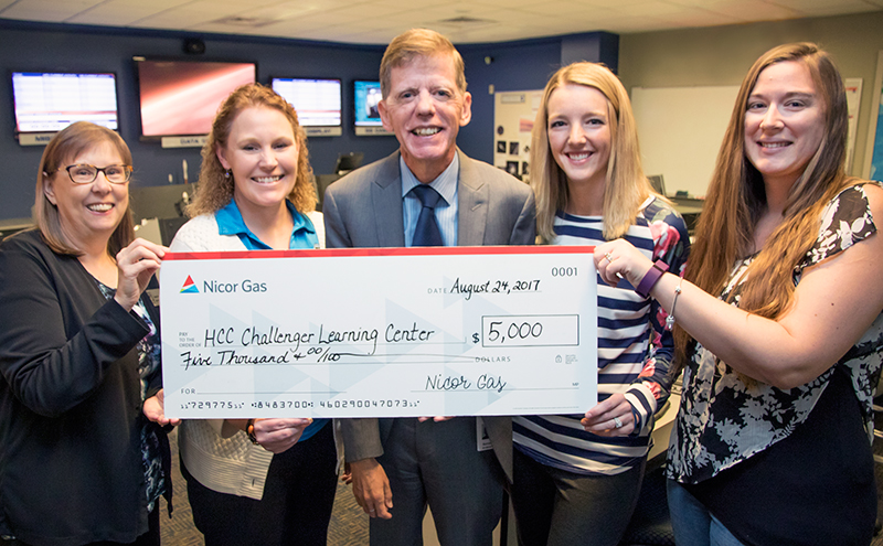 From L to R: Susan Evens and Stacey Shrewsbury of the CLC; Bernie Anderson, Katie Myers and Jennifer Dronenberg of Nicor Gas